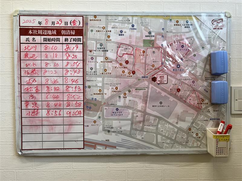 2025年8月29日　朝のボランティア清掃