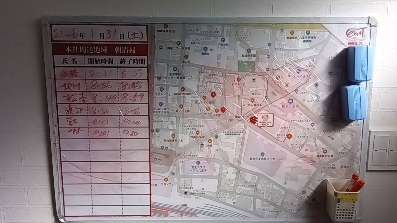 2026年1月31日　朝のボランティア清掃